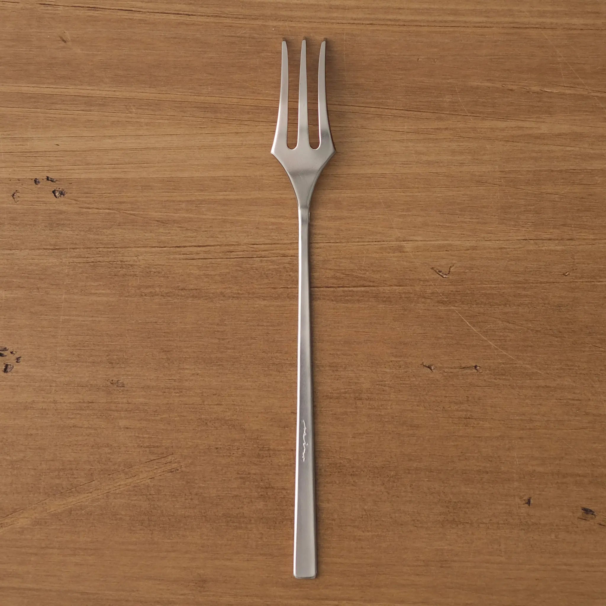 ケーキフォーク｜洋白｜ジュテ - jeté -｜カトラリー作家 樫原