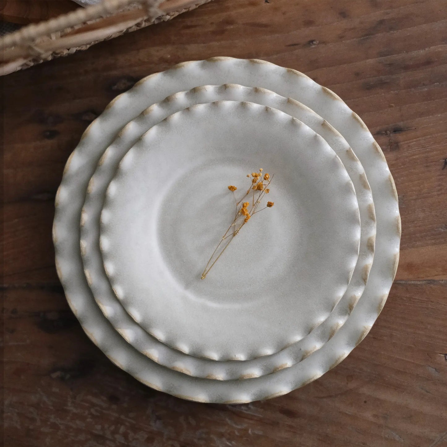 プレート(Fuchiha)美濃焼