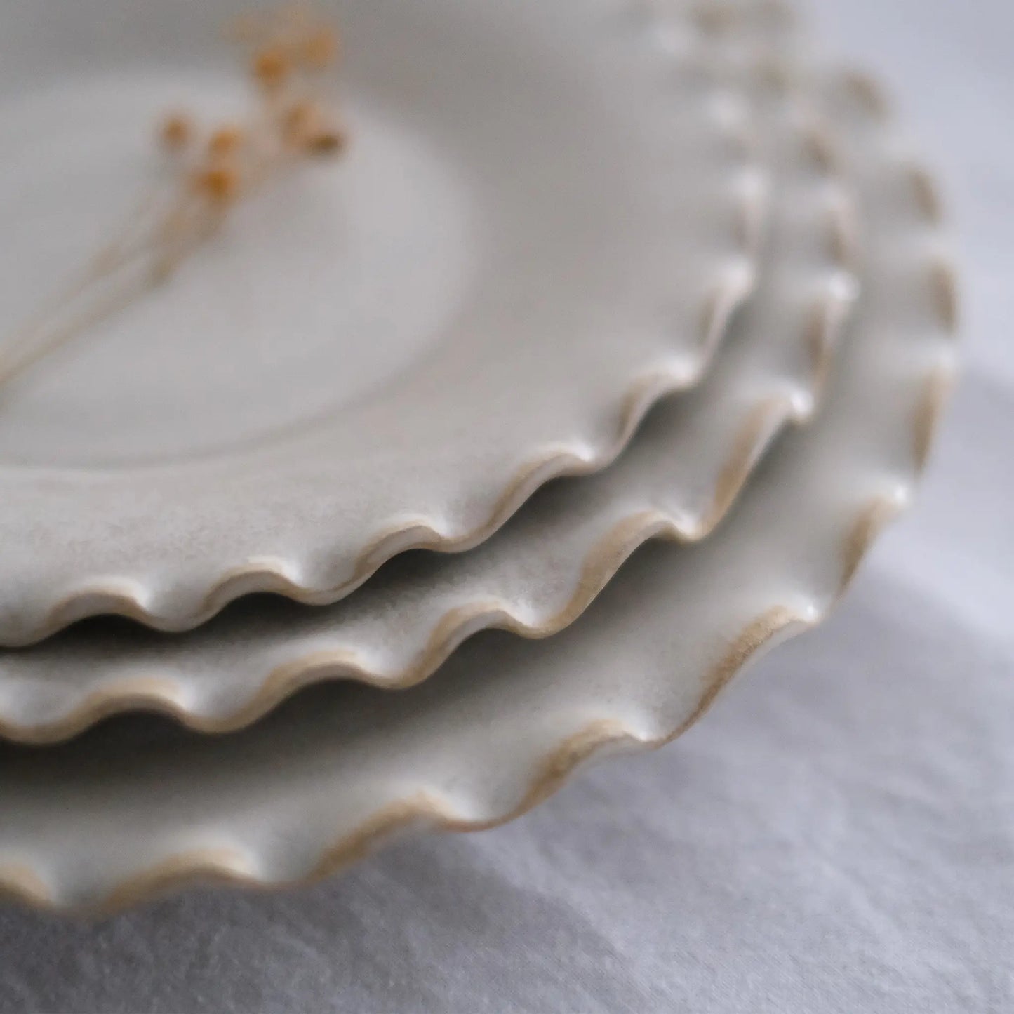 プレート(Fuchiha)美濃焼