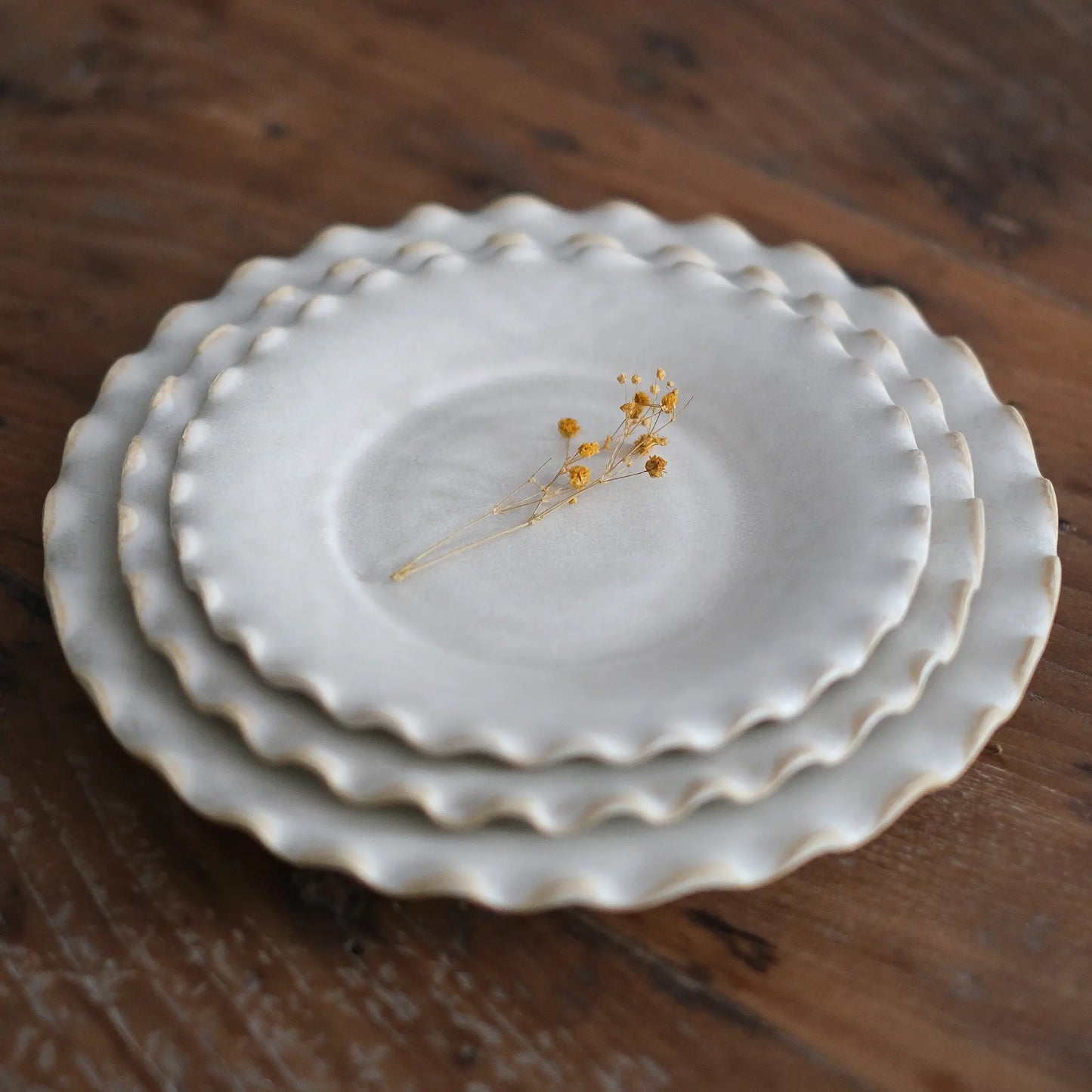 プレート(Fuchiha)美濃焼