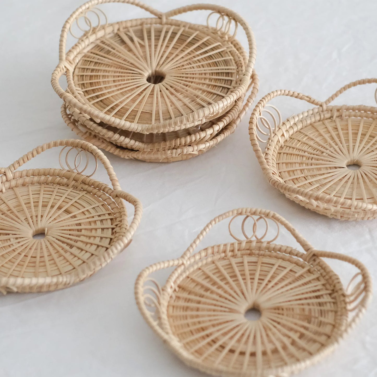 Flower Coaster Rattan