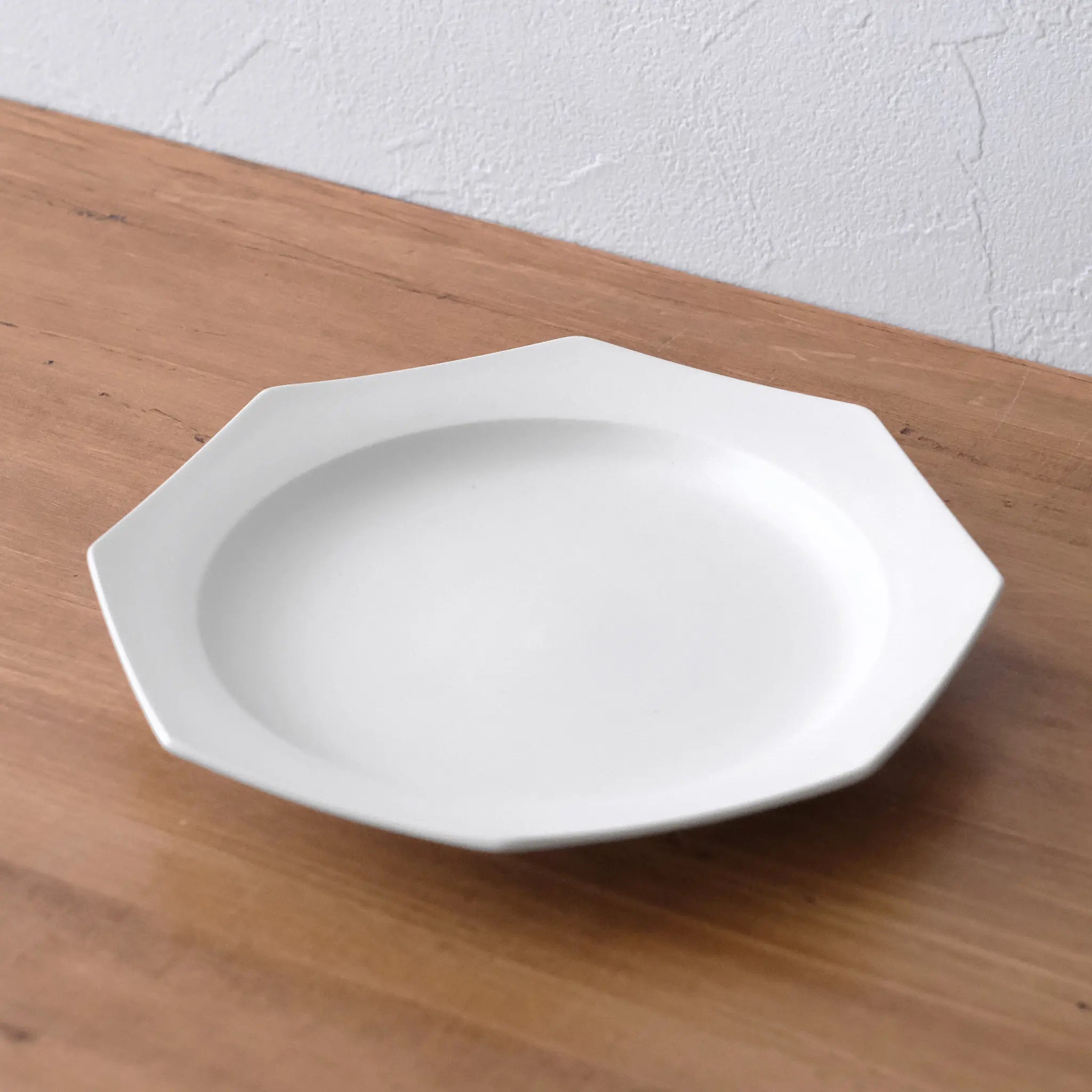 うつぎリム八角プレート(マット/21cm)｜藤田千絵子【コノヒノ道具店】