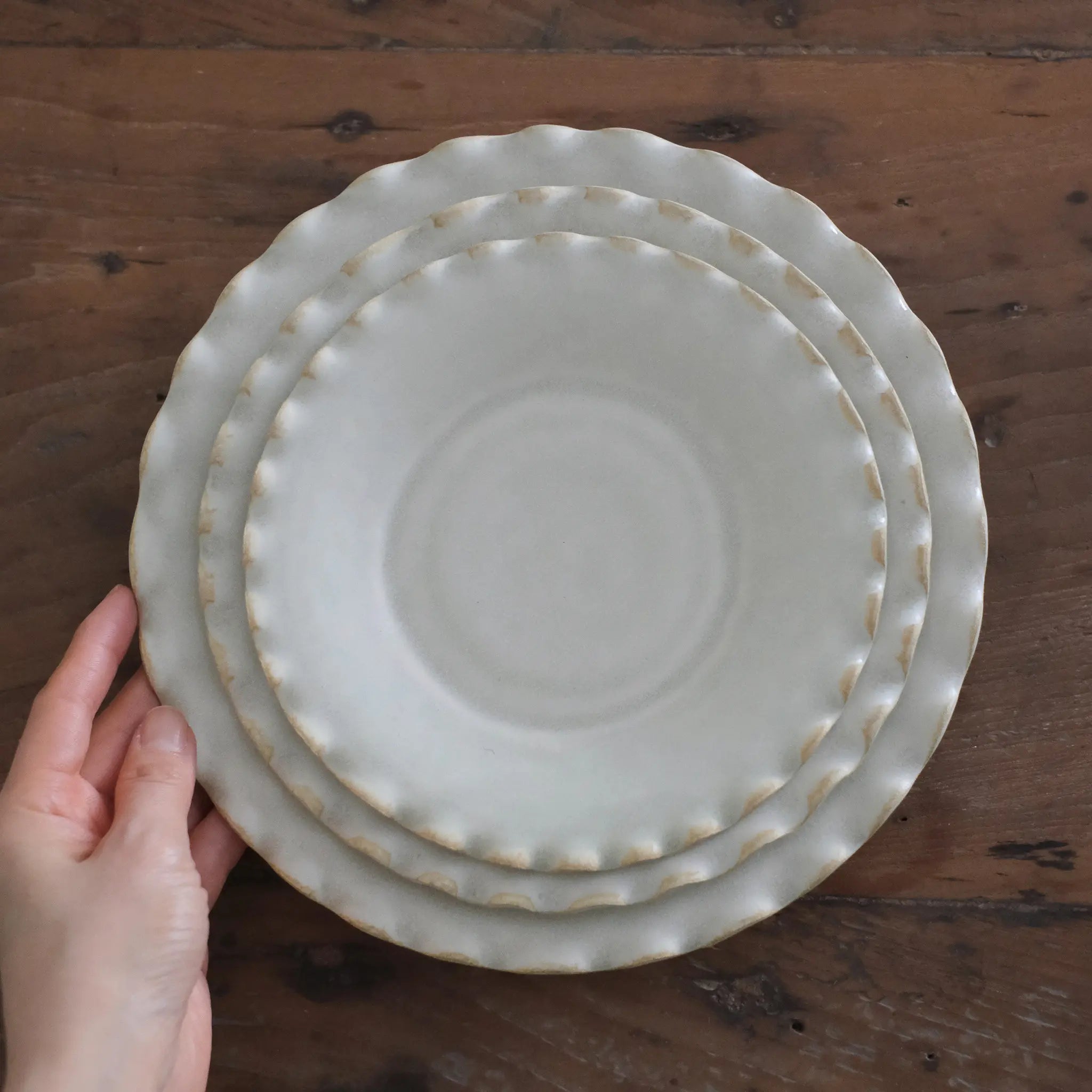 プレート（Fuchiha）美濃焼｜【コノヒノ道具店】