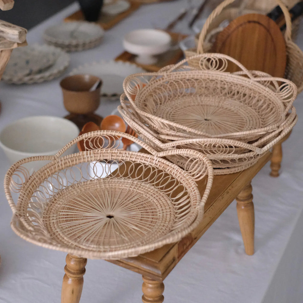 Flower Tray Rattan