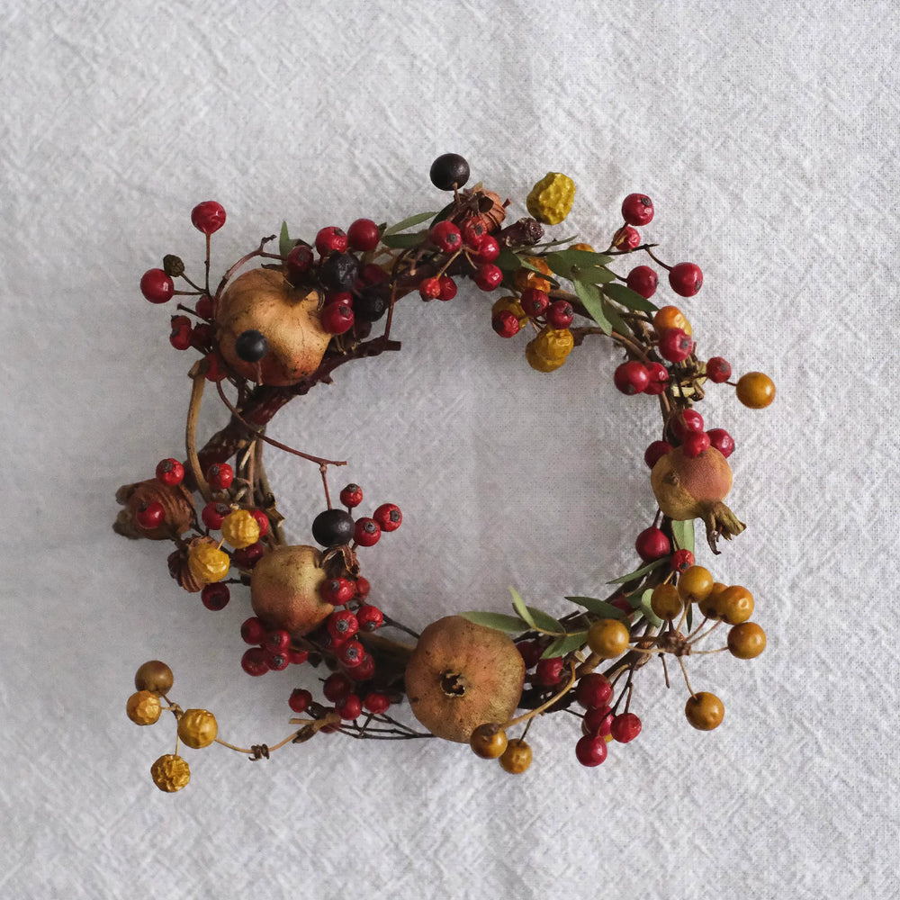 ざくろのキャンドルリース (M)