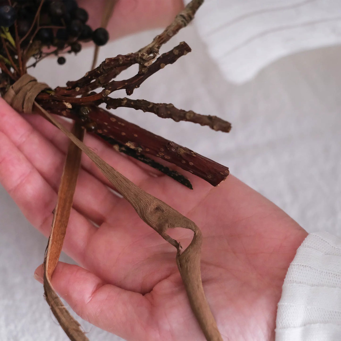 
                  
                    黒い実のスワッグ(山葡萄蔓)
                  
                